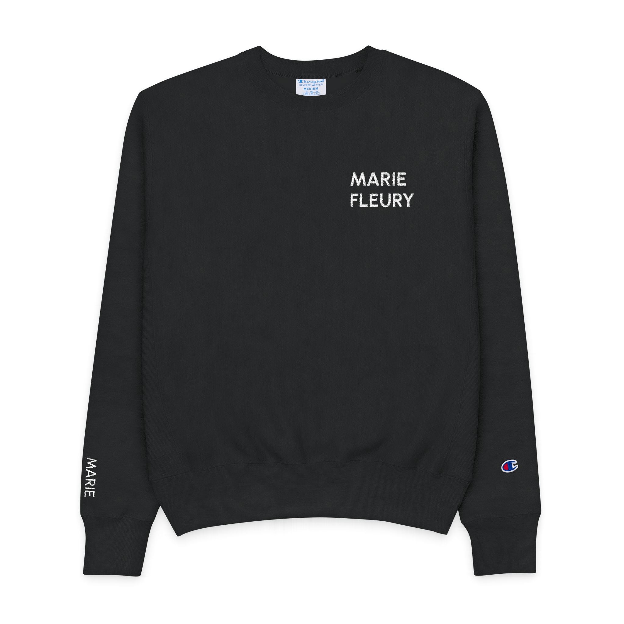 Champion / Marie Fleury -  Embroidered Sweatshirt
